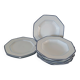 Set of 8 Raynaud Limoges porcelain plates