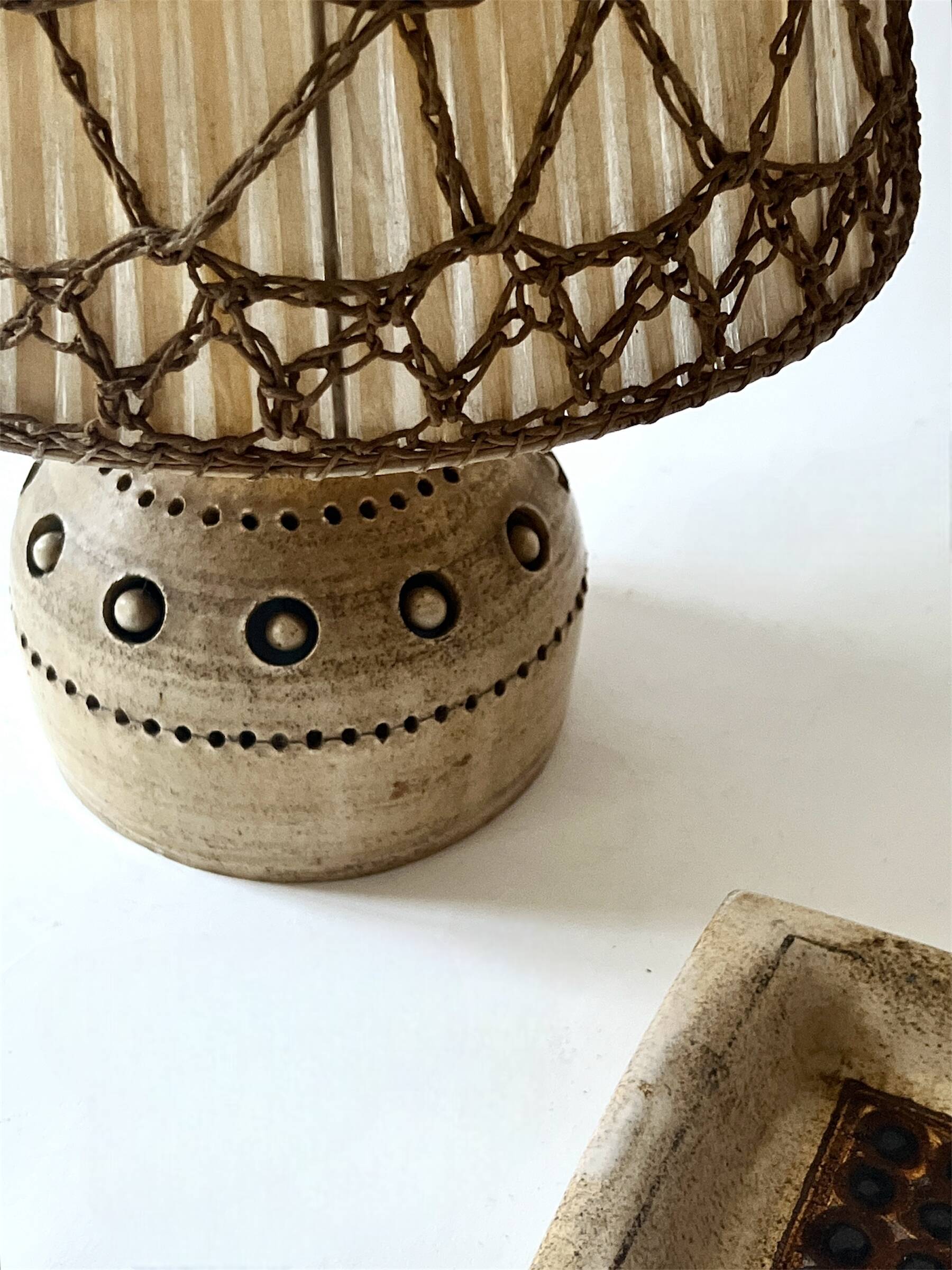 Ceramic table lamp by Georges Pelletier, 1970