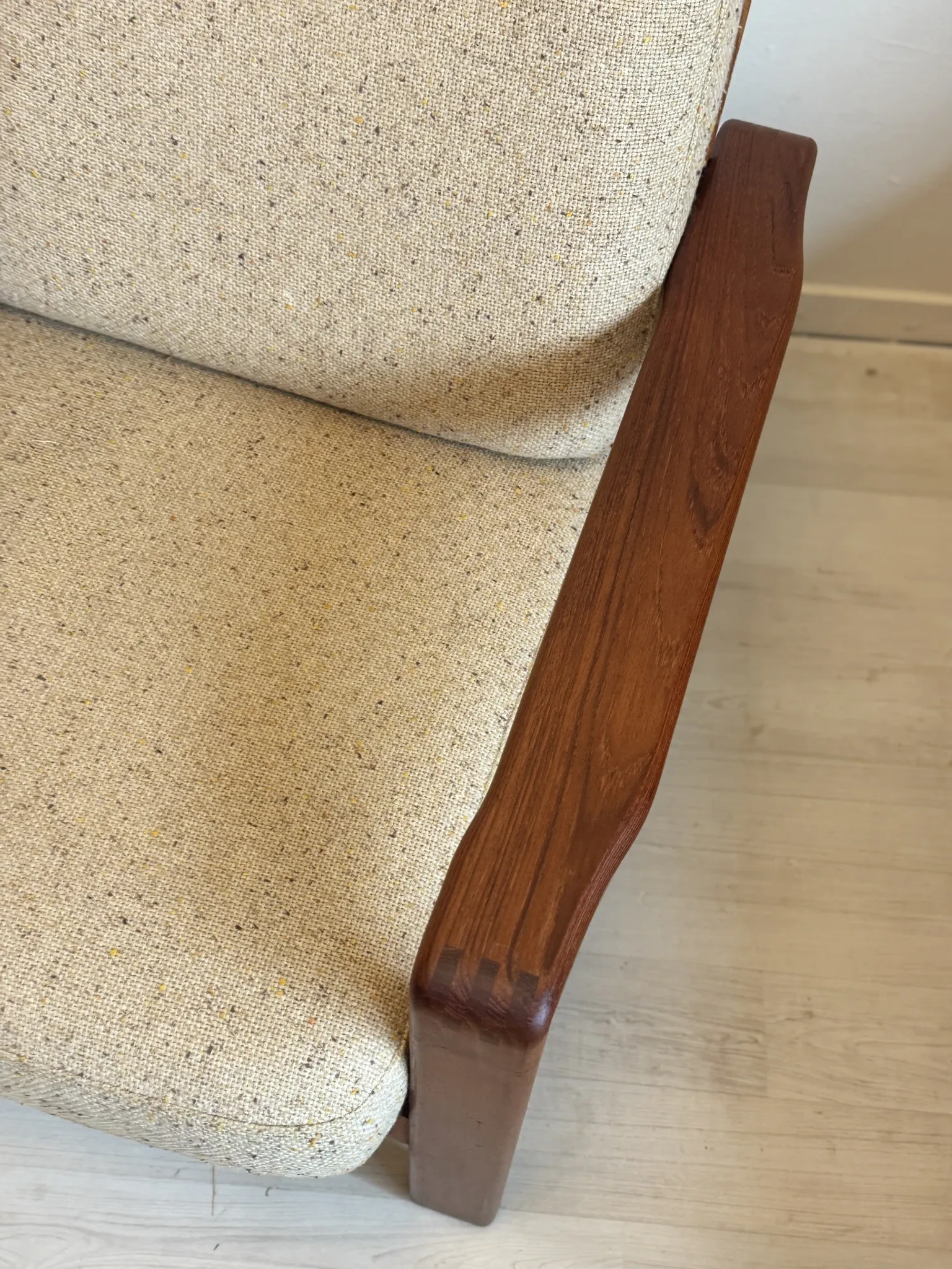 Vintage Danish teak easy chairs