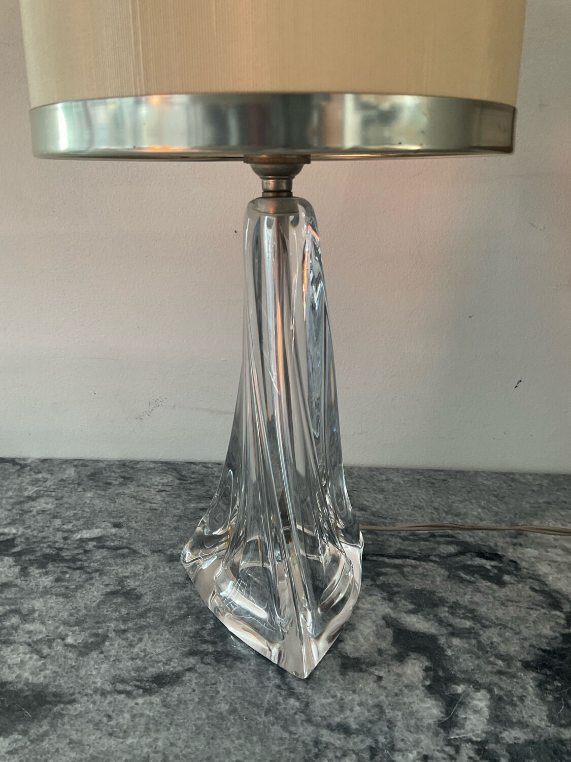 Daum crystal lamp from the 1950s