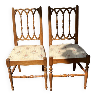 The pair of Napoleon III chairs