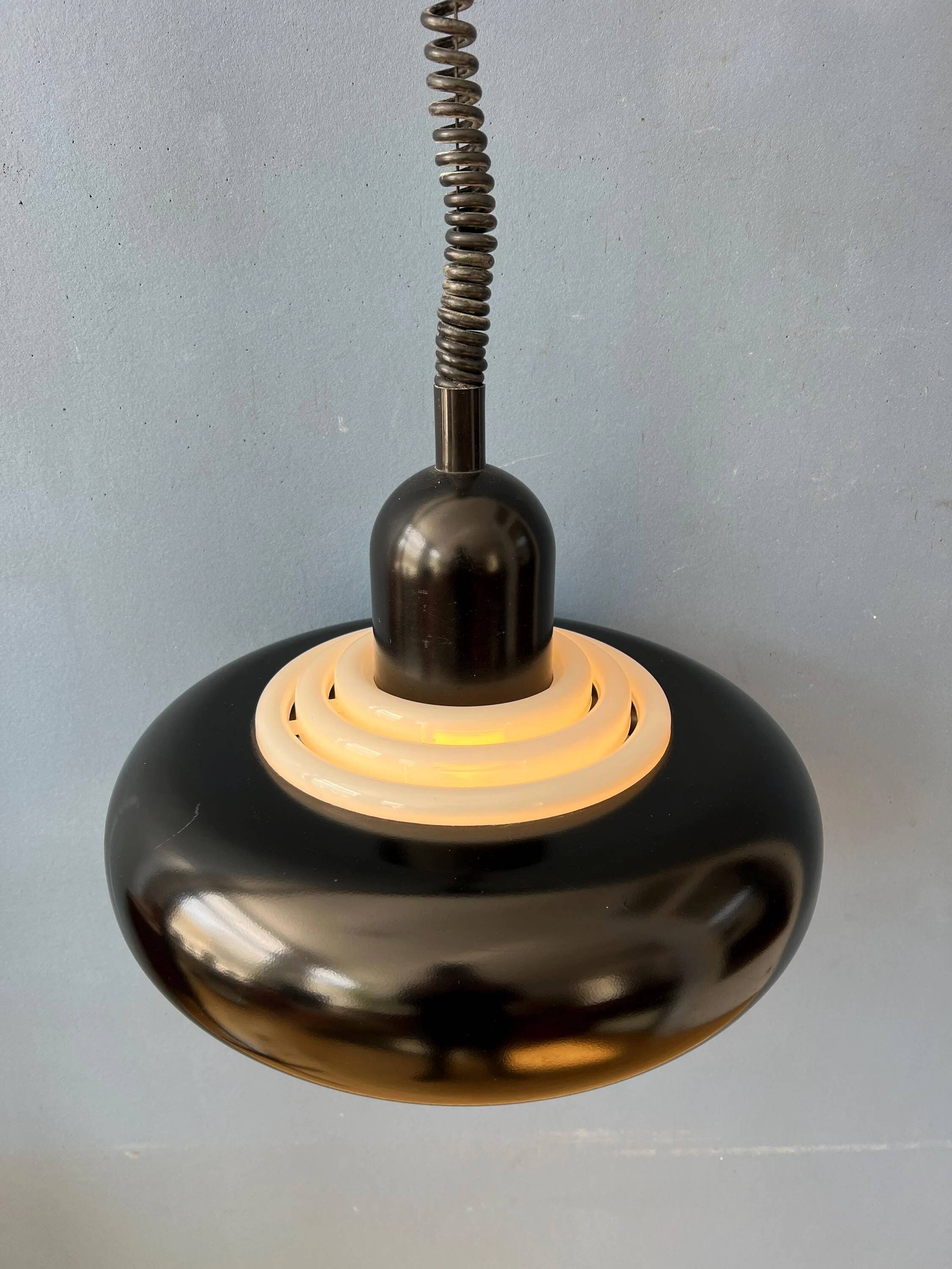 Black vintage suspension UFO Space Age by Knud Christensen