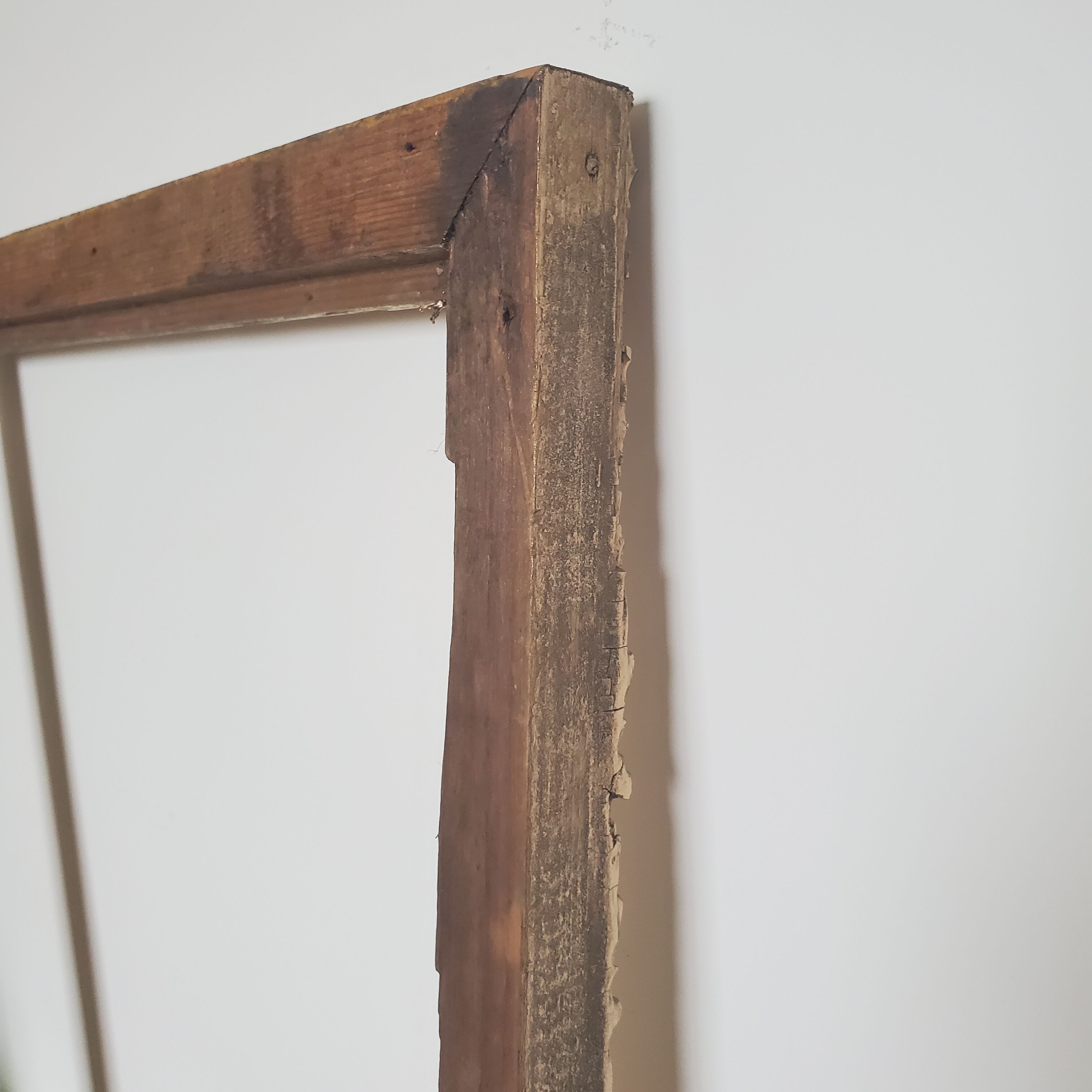 Large old gilded wooden frame