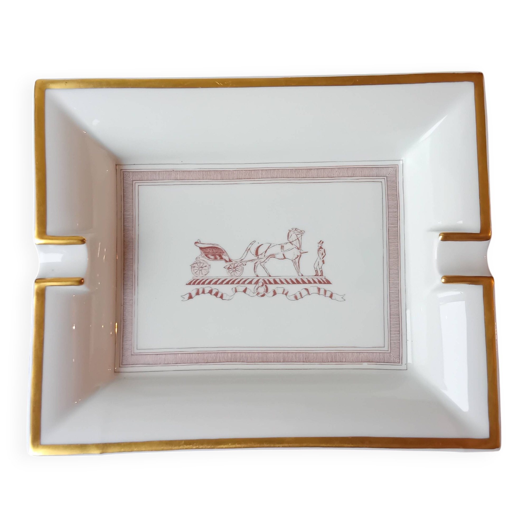 Empty ashtray pocket tray Hermès "Calèche" (1974) – Archive Mode Asako Turengin