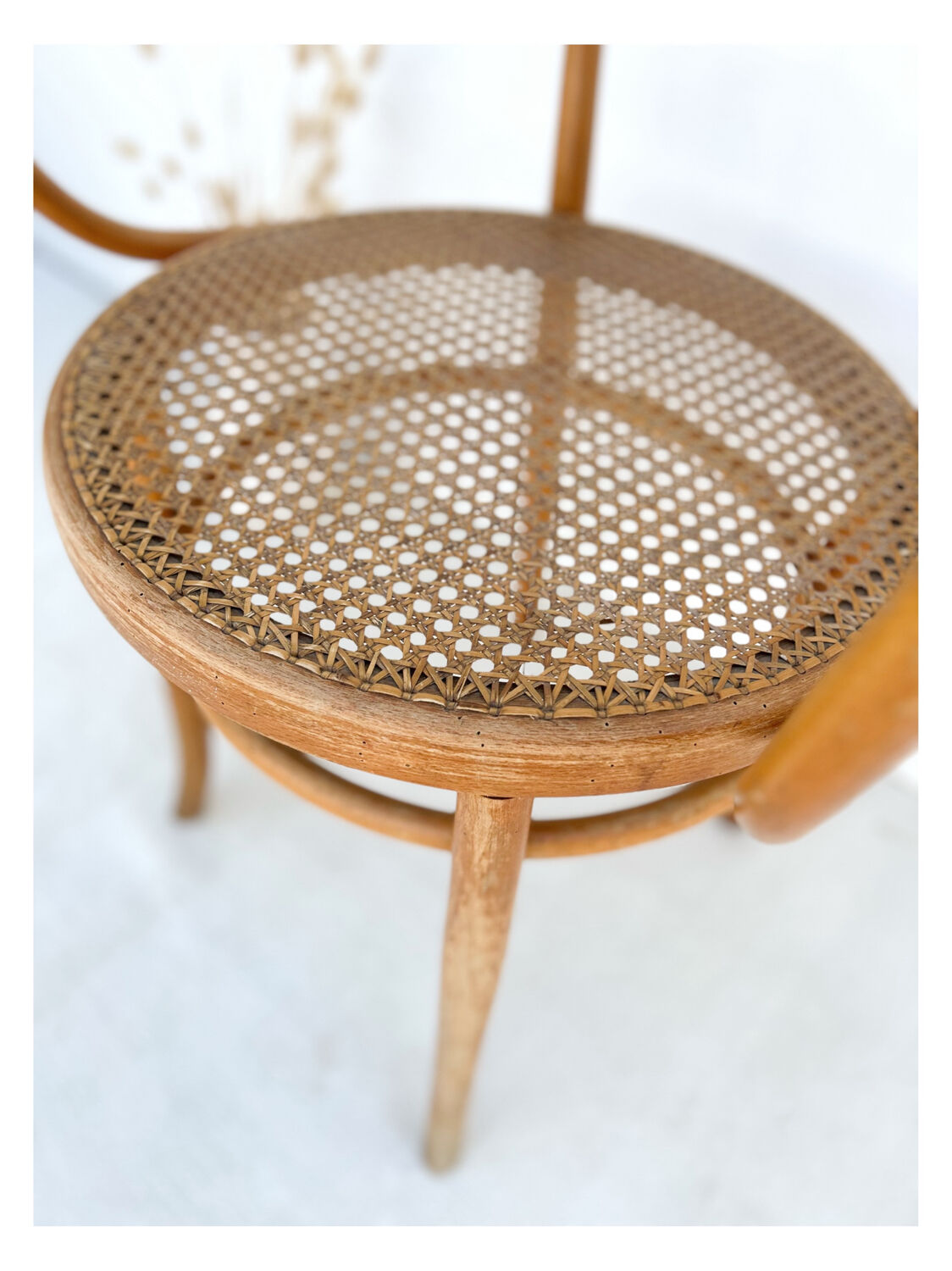 Fischel curved wood armchair