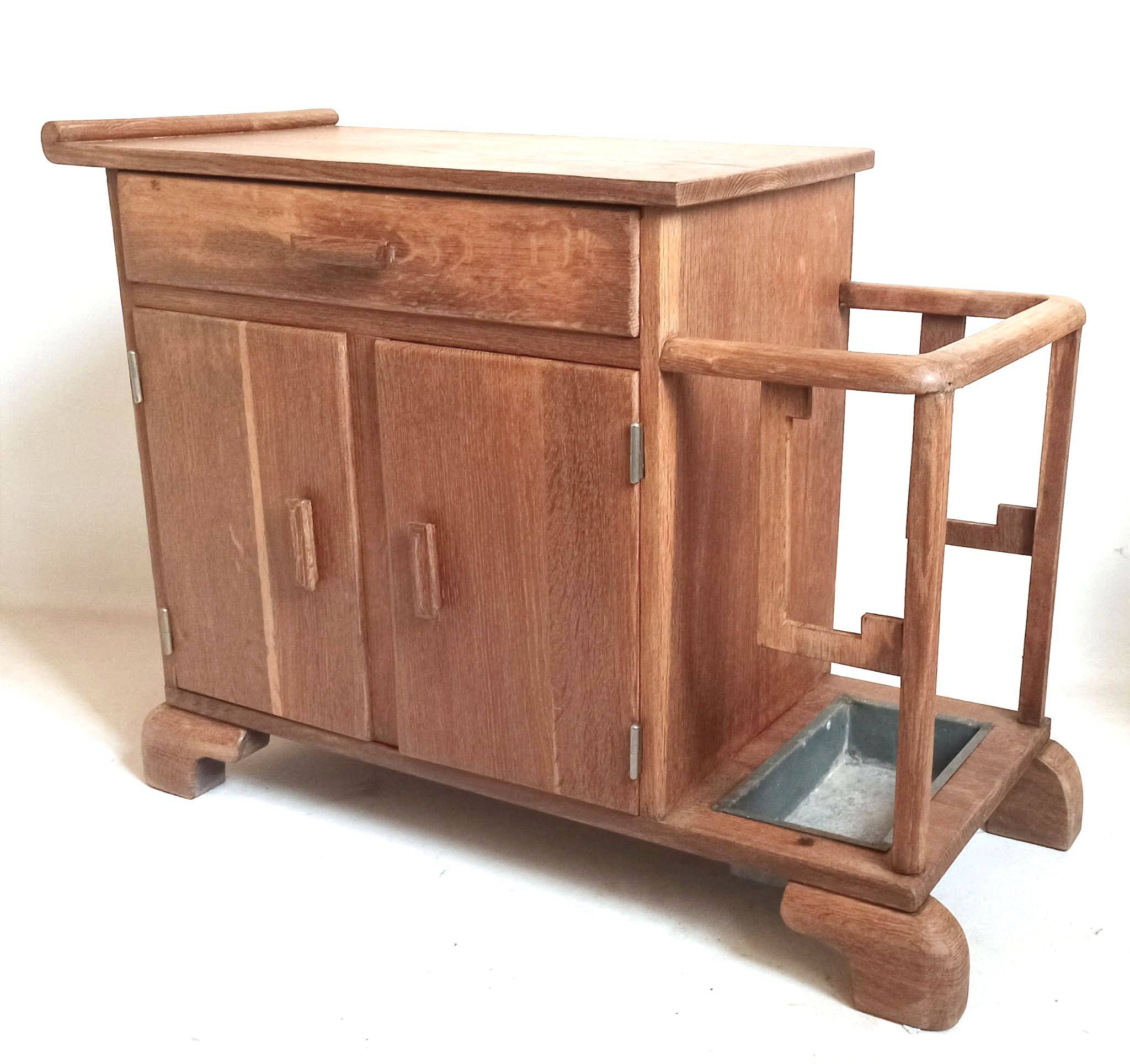 Small Art Deco entryway cabinet, 80 cm wide