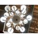 Contemporary pop white murano glass chandelier