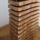 Lampe en bois de chêne sculptée, Dominique Dezen
