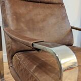 Fauteuil design en cuir