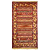 Tapis kilim d’orient persan en laine fait main 156x83 cm
