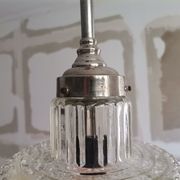 Suspension en verre du milieu du siècle années 1960