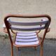 4 Chaises style tolix vintage -en métal et bois. 1950s. Vintage français. - jolie patine - intérieur ou extérieur couvert - peinture