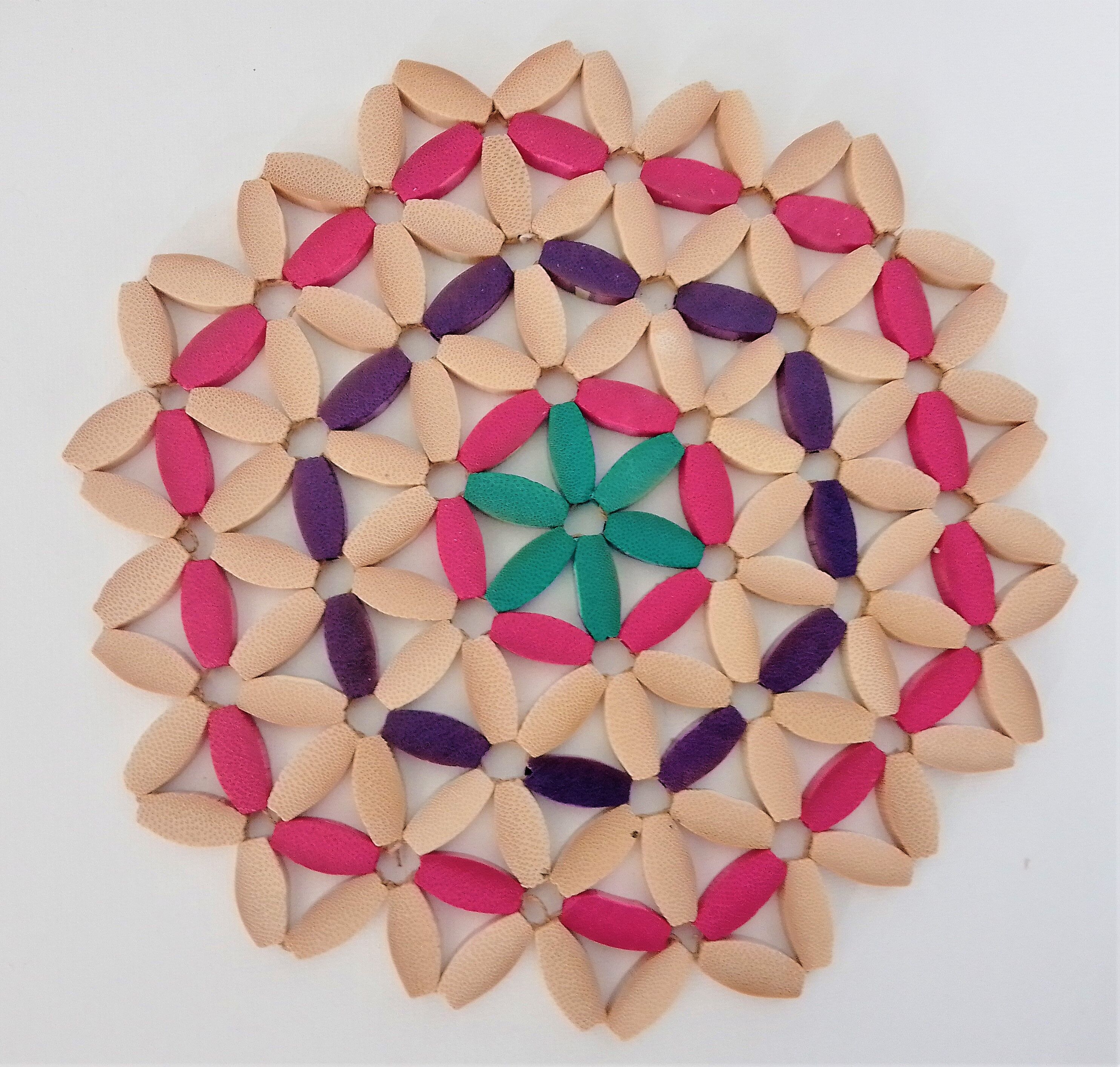 Colored wooden bead trivia