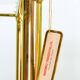 Ramiro Tarazona 24 Carat Goldplated Display Cabinet w. Glass Shelves 1980s
