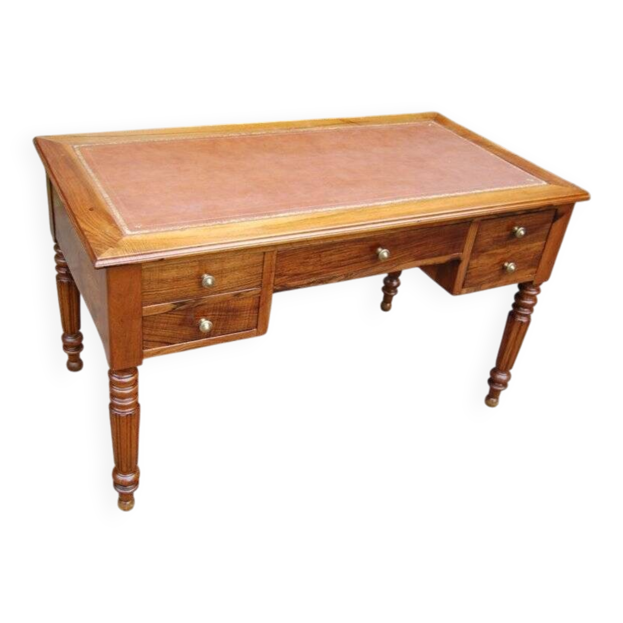 19th century Louis Philippe period walnut desk