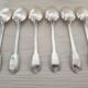 Set of 6 large old boulenger spoons