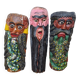 Set of three Mexican folk dance masks, 75 cm
