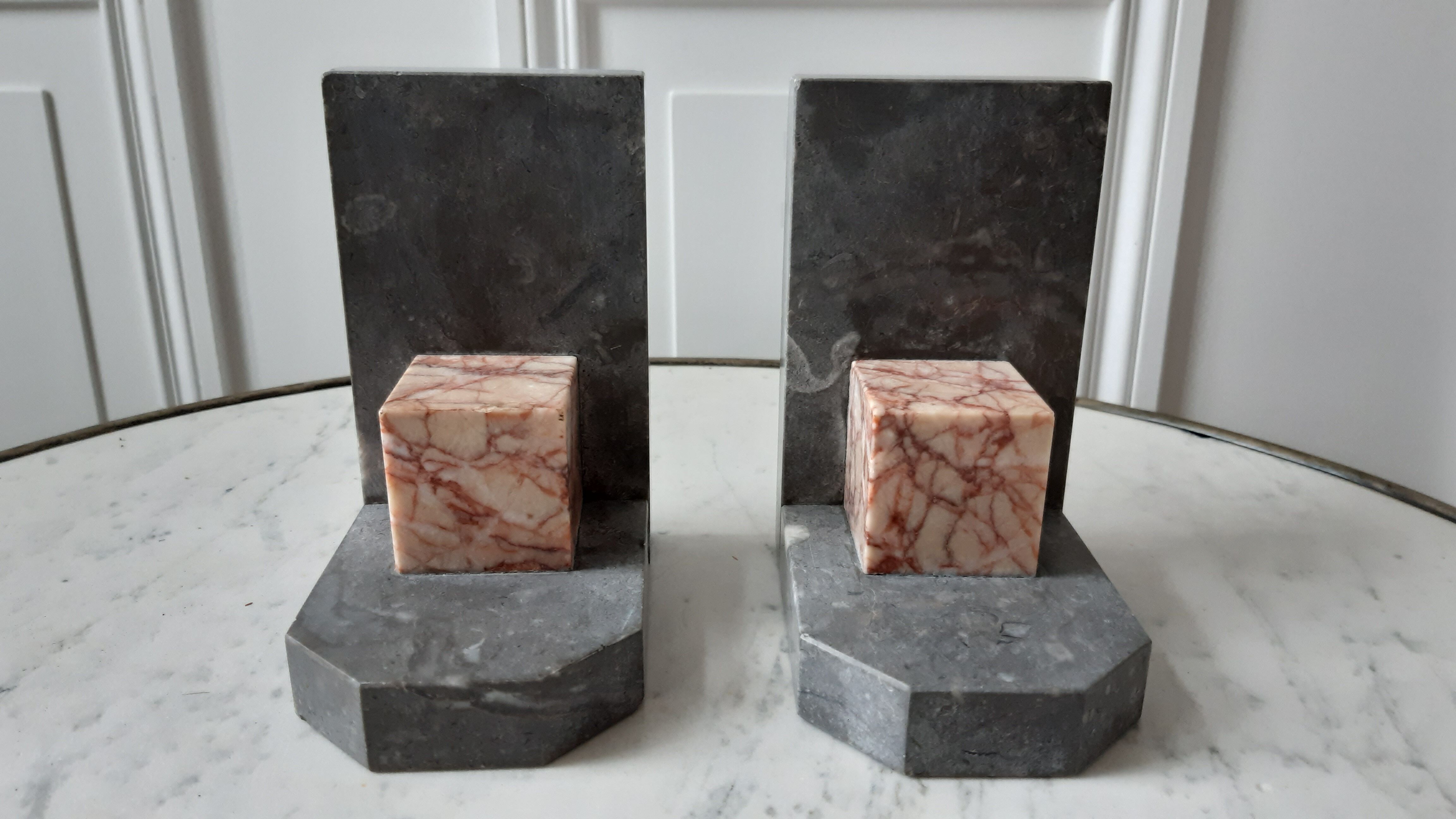 Christmas Pop-up 2022 - Pair of Art Deco Marble Bookends