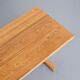 Dining table in solid elm, Les Arcs, France.