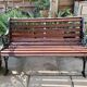 Vintage Victorian Garden Bench Cast Iron Wood #D43