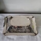 Openwork silver metal basket