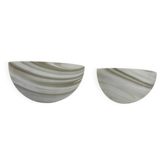 Set of 2 large Peil & Puzzler Carrara wall lamps sconce , 1970s