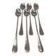 6 silver-plated metal soda spoons by Christofle silversmiths, Fidelio pattern
