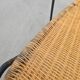 Mid-Century Chair by Frederic Weinberg in Rattan, Iron and Brass