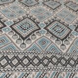 Hand-woven margoum rug in natural wool