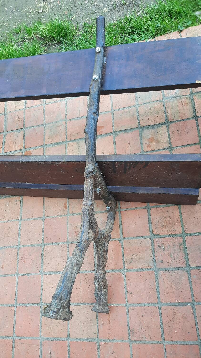 Cast iron garden bench