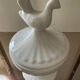 Vintage glazed ceramic candy box