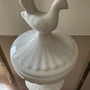 Bonbonnière vintage en céramique émaillée