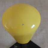 3 vintage coat/door hooks from the 50s/60s black/yellow