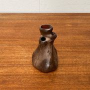 Organic studio pottery vase in mid-century style by Montanus & Remy, Germany, 1960s.