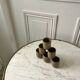 Set of 6 espresso cups in glazed stoneware 70s