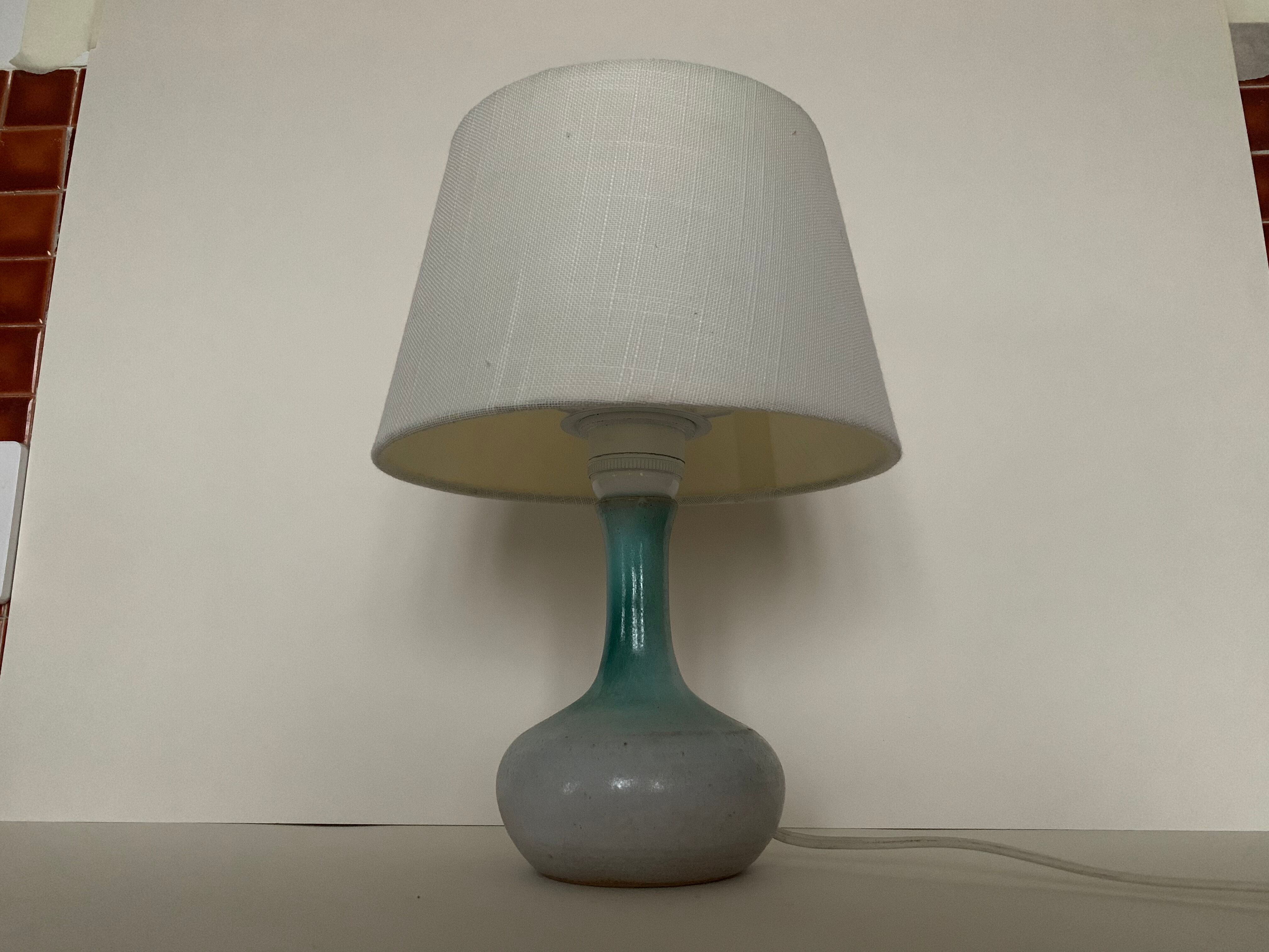 Vintage stoneware lamp