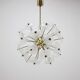 Unique set of four design Space Age dandelion / Sputnik chandeliers, 1970s