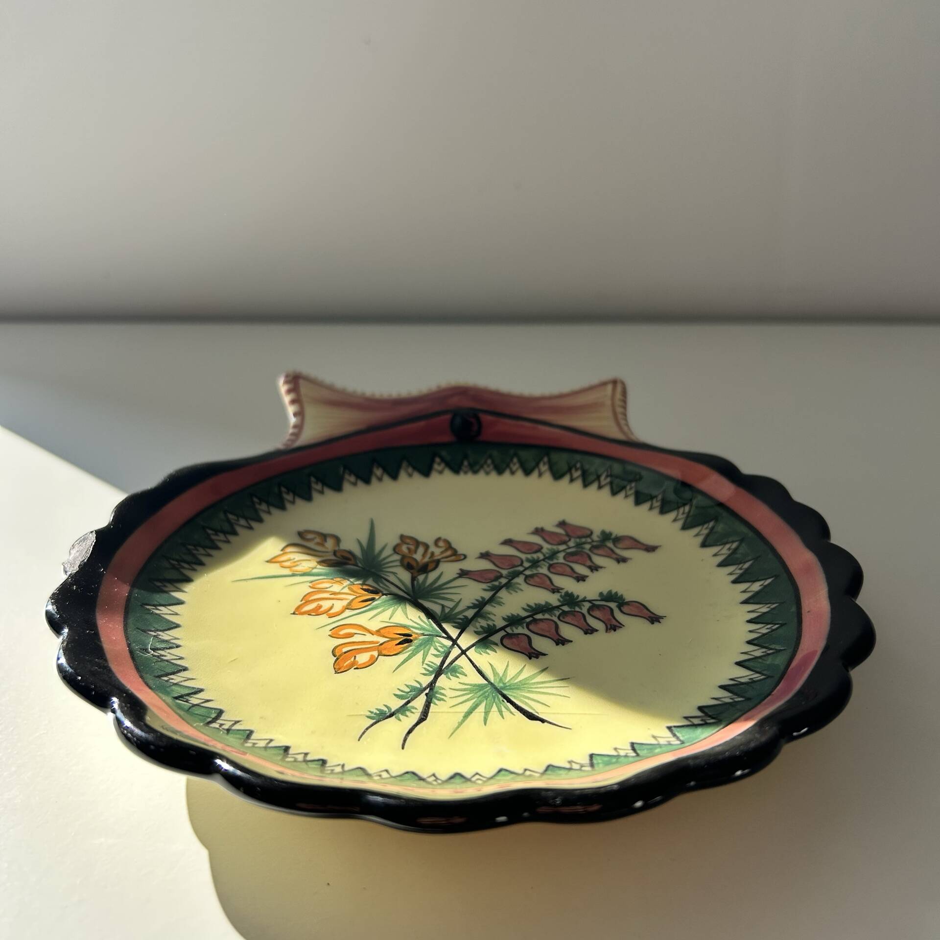 Plat coquillage Henriot Quimper