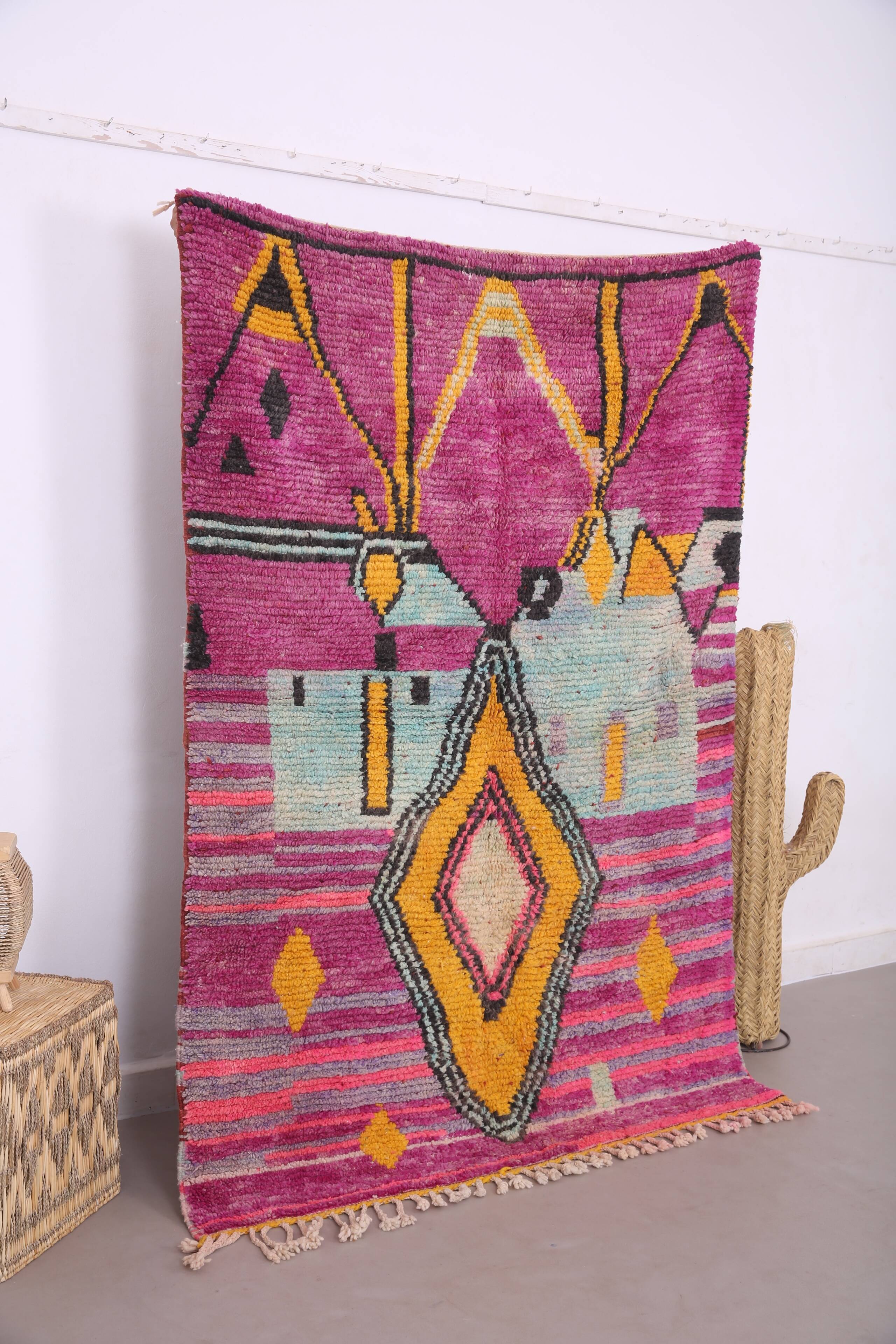 Colorful Contemporary Moroccan rug 134 x 197 cm - Authentic Boujaad Rug