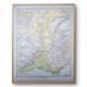Map of the mountain ranges of France, original printed in 1896