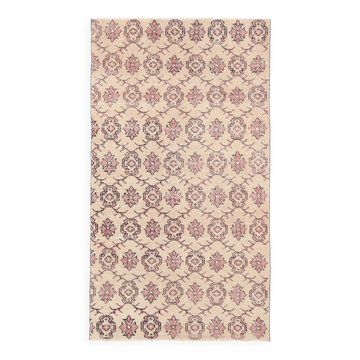 4x7 Rug For Living Room Soft Pastel Vintage Rug, 117x213Cm SK 3456