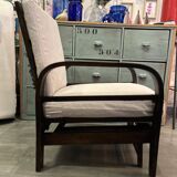 Multi-position relaxation armchair from the 1930s/40s in teak.