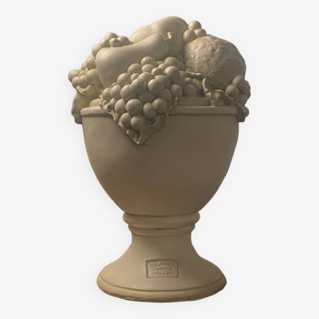 White plaster fruit bowl