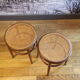 Paire de tabourets anciens bois courbé