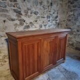 Vintage French pine buffet / Shop counter, 1930s