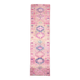 3x10 Rug For Hallway Pink Blue Vintage Runner Rug, 85x318Cm