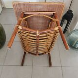 Vintage rattan coffee table