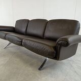 Canapé De sede DS31 en cuir marron, années 1970
