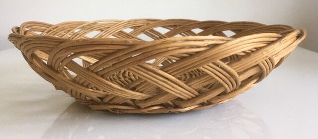 Vintage rattan basket