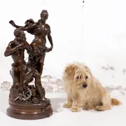Adrien-Etienne Gaudez (1845-1902) bronze 'La Fortune récompense le travail'